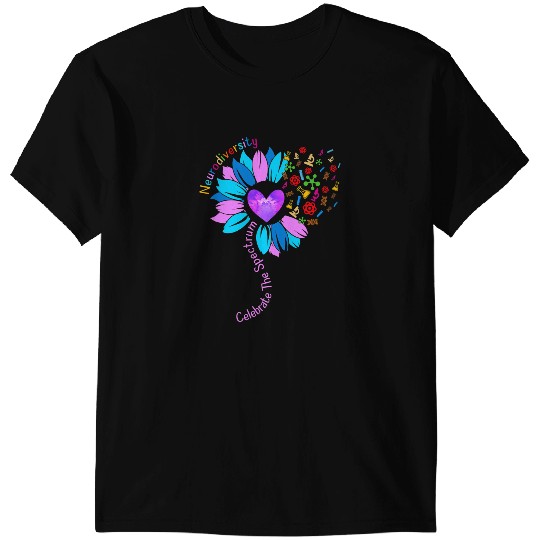 Autistic Embrace Neurodiversity Autism Awareness Neurodivergent T-Shirts