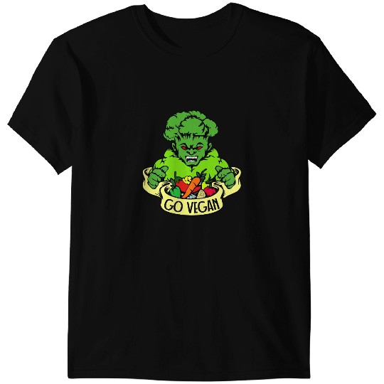 Go Vegan Broccoli Weightlifting Gym Strengthsport T-Shirts