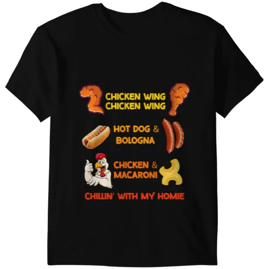 Chicken Poultry Cooked Chicken Wing Chicken Wing Hot Dog Bologna Macaroni 9 T-Shirts