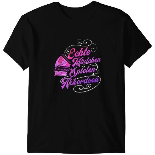 Accordion Lover Womens Accordion Girls Orchestra Concertina Gift T-Shirts