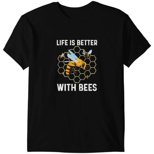 Bee Beekeeping Cute Bee Art Men Women Beekeeping Honey Bumble Bee Lover Beekeeper T-Shirts