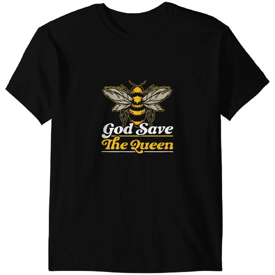 Bee Beekeeping Womens God Save The Queen Beekeeping Bee Beekeeper Apiarist 3 Beekeeper T-Shirts