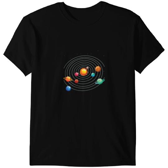 Astronomy Lover Solar System Planet Railway Astronomy Galaxy Science T-Shirts