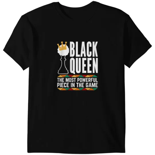 Black queen mosts powerful chess african american women 1 T-Shirts