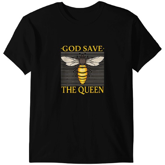 Bee Beekeeping God Save The Queen Honey Apiculture Bee Beekeeper T-Shirts