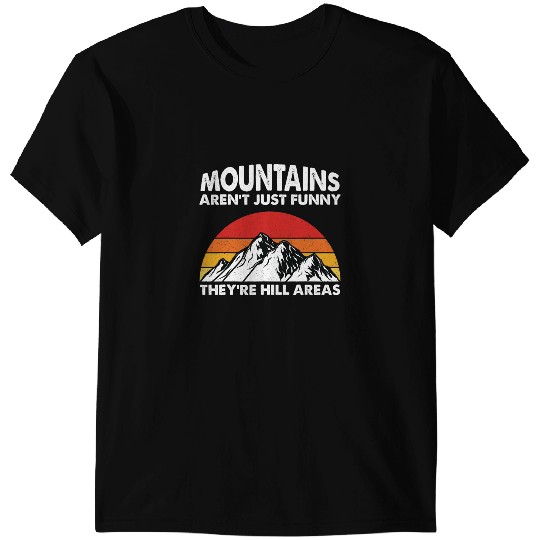 Camping Camp Funny Hiking Quote Retro Sunset vintages Mountain Camper T-Shirts