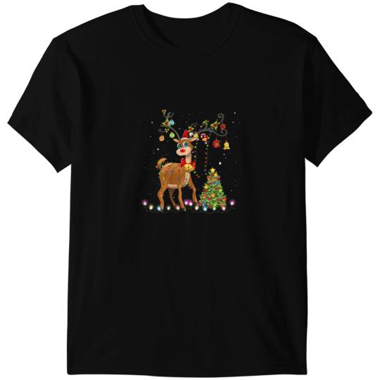 Deers Cute Baby Reindeer Christmas Lights Santa Deer Rudolph 6 T-Shirts