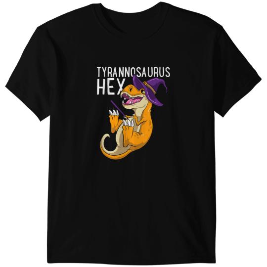 Dinosaur Dino Tyrannosaurus Hex Spooky Halloween Dinosaur TRex Wizard 2 T-Shirts