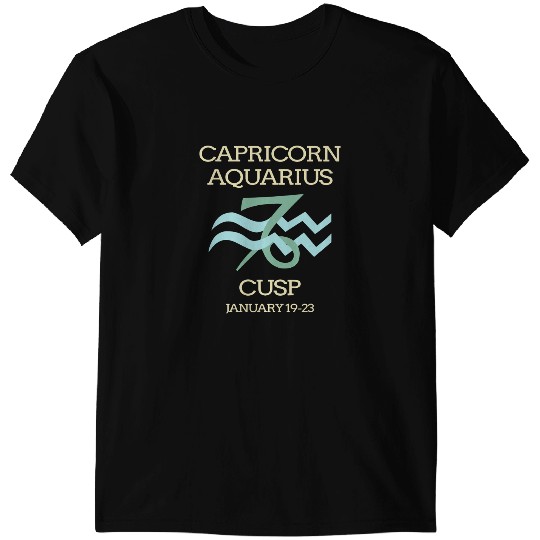 Capricorn Aquarius Cusp Zodiac Horoscope T-Shirts