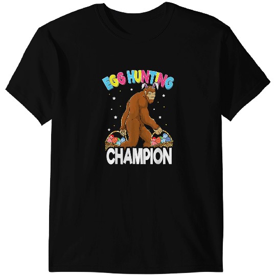 Egg Hunt Champion bigfoots Easter Hunting Season T-Shirts