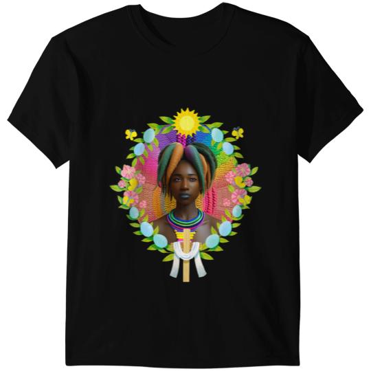 Black Girl Magic Easter Spring Dreads Locs Melanin Sista Gal T-Shirts