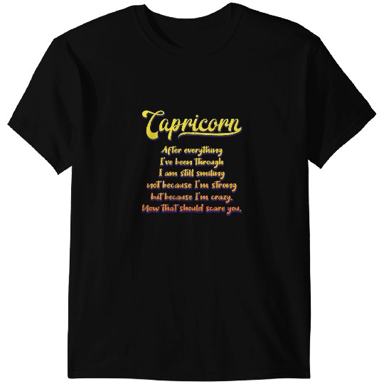 Capricorn Facts Astrology Quotes zodiac sign Birthday T-Shirts