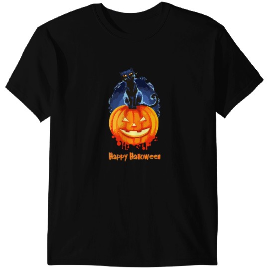 black cats Paws Halloween Costume black cats Pumpkin Spooky Season 40 T-Shirts
