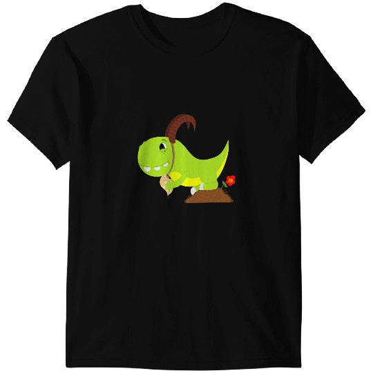 Dinosaur Dino Cute Capricorn Zodiac Sign Ibex Astrology TRex Dinosaur T-Shirts