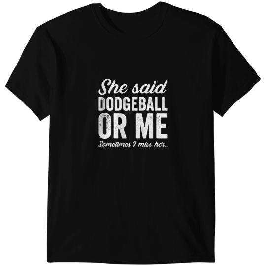 Funny Dodgeball Player Coachs Hobby Hobbyist Joke T-Shirts
