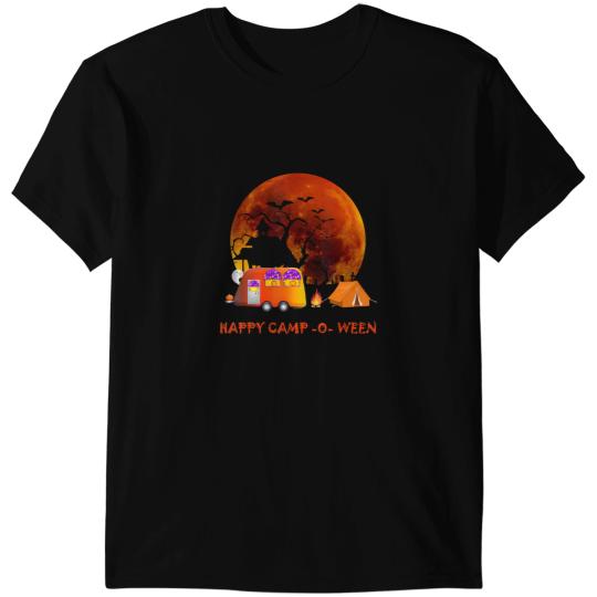 Camping Camp Funny Halloween camping happy capm ween camper 312 Camper T-Shirts
