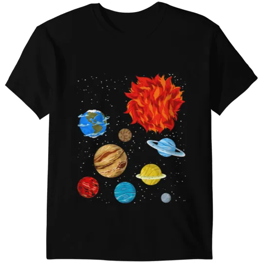 Astronomy Lover Space Science Galaxy Planets Solar System 5 T-Shirts