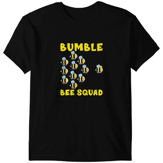 Bee Beekeeping Funny Bumble Bee Squad Friends Team Beekeeper T-Shirts
