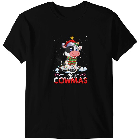 Cattle Cow Merry Cowmas Funny Santa Hat Christmas PJs xmass Pajamas 84 T-Shirts