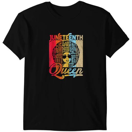 Juneteenth Black Queen Afro Melanin Girl Magic Women Girls 27 T-Shirts