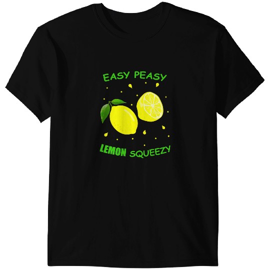 Cute EASY PEASY LEMON SQUEEZY Fun Summertime LEMONADE Lover T-Shirts