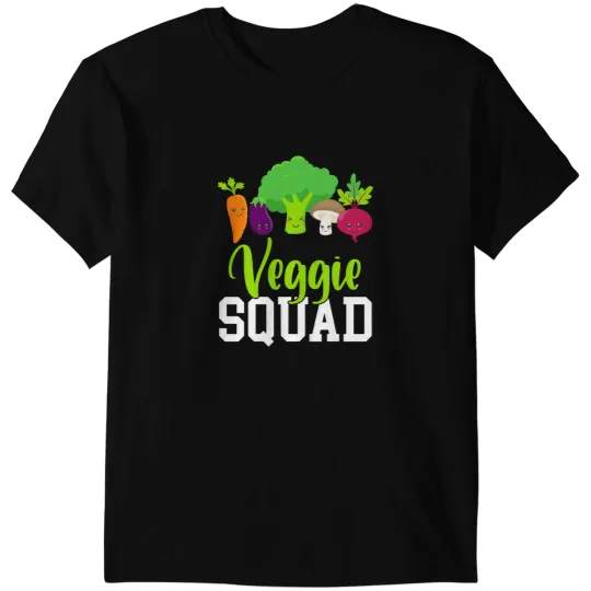 Bee Beekeeping Veggie Squad Carrot Eggplant Broccoli Mushroom Beet Vegan Beekeeper T-Shirts