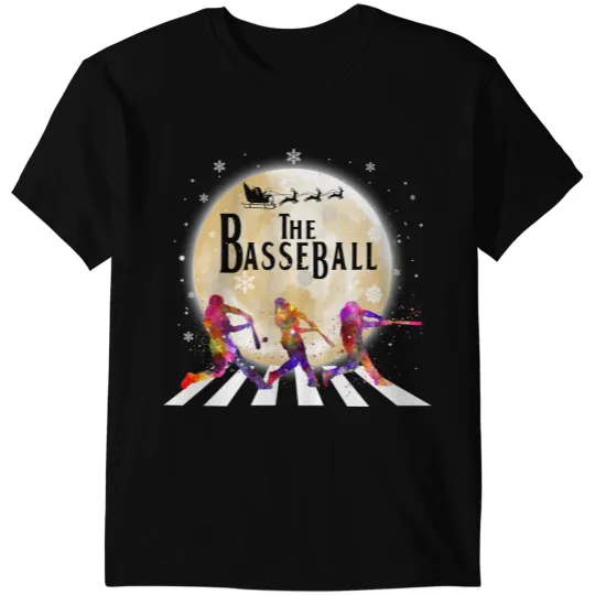 Baseball Gift The Basseball Christmas Moon Walking Street T-Shirts