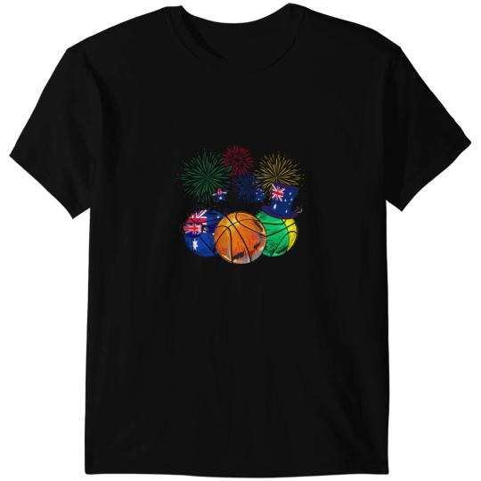Basketball Gift Coachs Happy Australia Day Basketball Coach T-Shirts