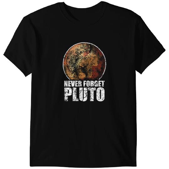 Astronomy Lover Never Forget Pluto Planet Space Solar System Astronomy T-Shirts
