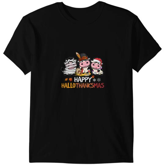 Cattle Cow happy hallothanksmas 99 T-Shirts