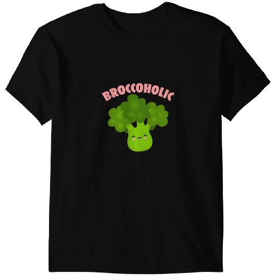Broccoholic Broccoli Vegan Vegetable Healthy Vegetarian T-Shirts