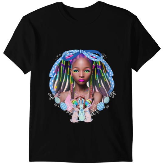 Black Girl Magic Easter Spring Dreads Locs Melanin Sista Fun T-Shirts
