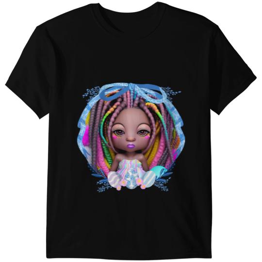 Black Girl Easter Magic Brown Skin Girls Spring Easter Eggs 2 T-Shirts