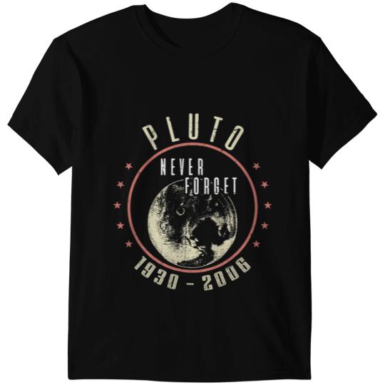 Astronomy Lover Pluto Never Forget Funny Retro Science Space Astronomy T-Shirts