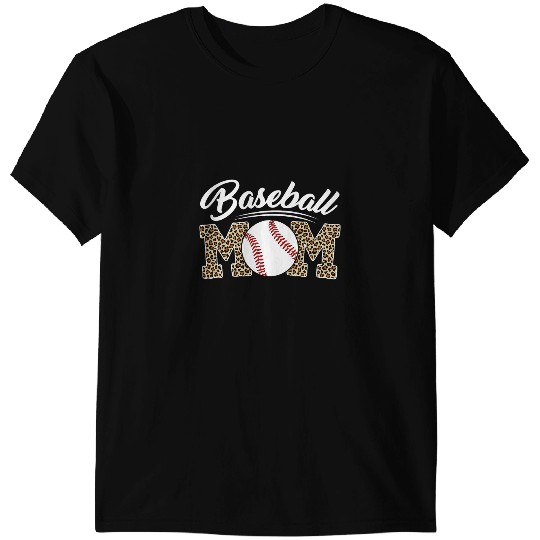 Baseball Gift Softball Baseball Mom Leopard Print Mama Women Mothers Day 8 T-Shirts