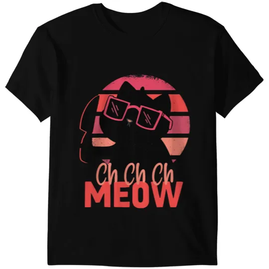 black cats Paws Skeletons Skulls Ch Ch Ch Meow Scary Halloween Cat Horror Slasher knifes 35 T-Shirts