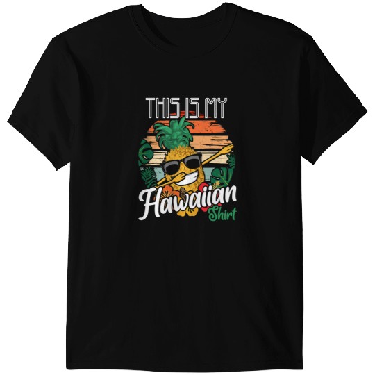 Hawaiian pineapples Sunglass Retro Sunset HI Hawaii Aloha T-Shirts