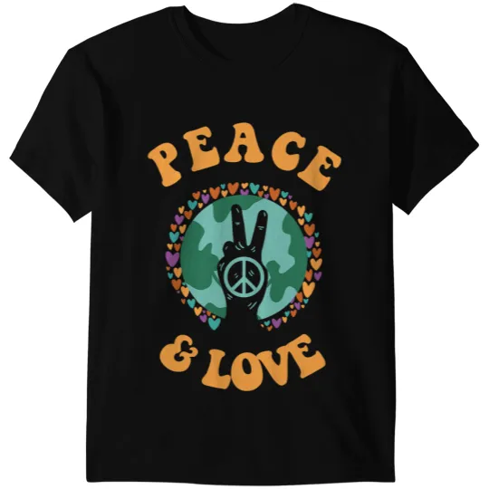 Hippie Gift Groovy FlowerPower Woodstock Bohemian Peace T-Shirts
