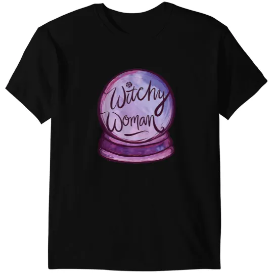 Crystal Ball Witchy Woman Tarot Reading T-Shirts