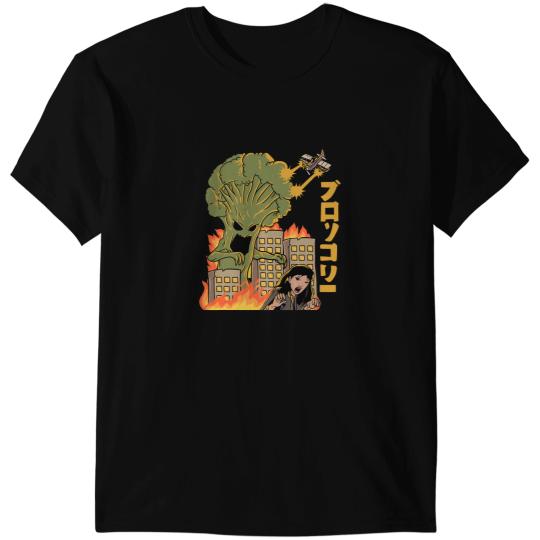 Japanese Food Broccoli Attack Kaiju Anime T-Shirts