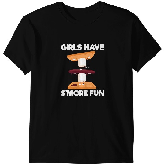 Camping Camp Funny Smores Camping Girls Have Smore Fun Camper Glamping Camper T-Shirts