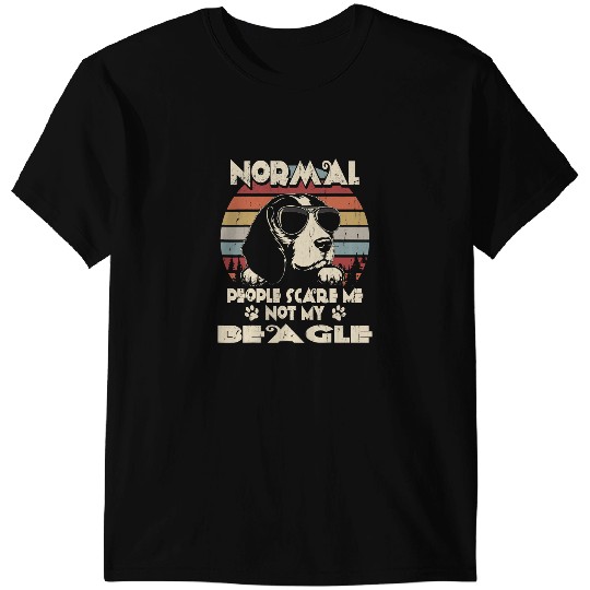Beagle Dog Normal People Scare Me not My Beagle 28 Beagles T-Shirts