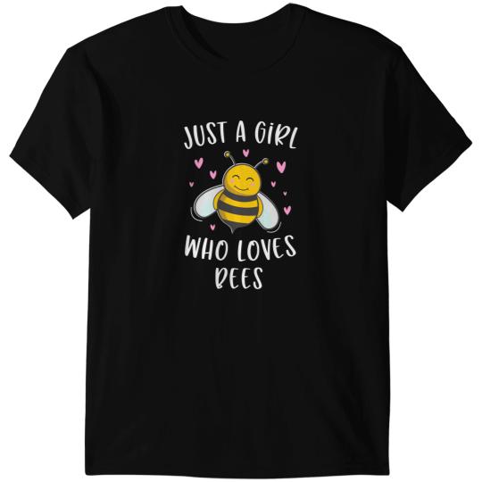 Bee Beekeeping Just A Girl Who Loves Bees Cute Bee Lover 568 Beekeeper T-Shirts