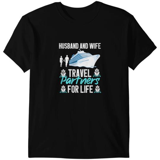 Husband And Wife Travel Partners For Life Beach Traveling 5 T-Shirts