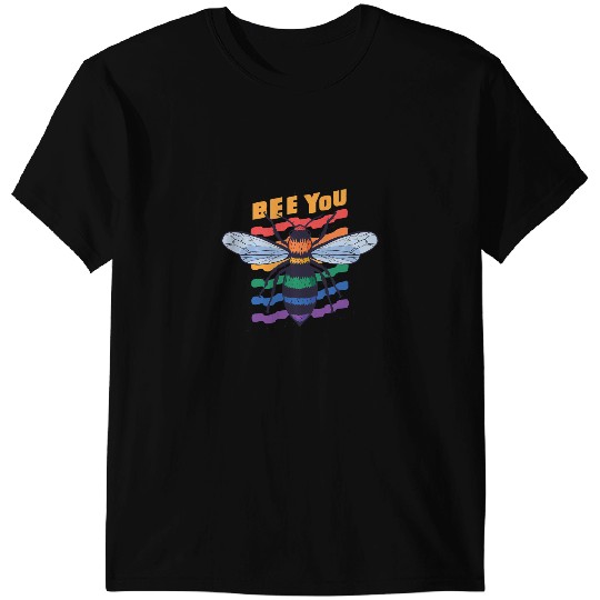 Bee Beekeeping Gay Pride Month LGBT Lesbian Bee You Rainbow Funny Gift 208 Beekeeper T-Shirts