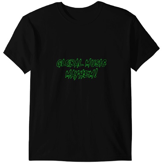 Global Music Mayhem Text Logo T-Shirts