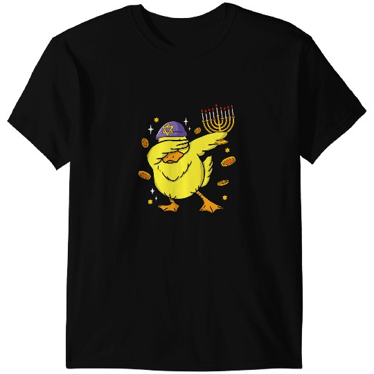 Duck Gift Funny Hanukkah Dabbings Duck Chrismukkah 139 T-Shirts