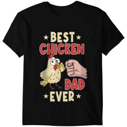 Chicken Poultry Mens Great bests Chicken Dad Ever Design Chickens Men 144 T-Shirts