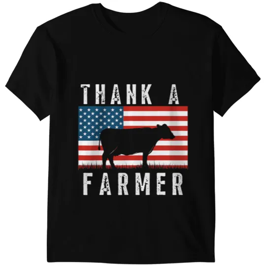 Cattle Cow Thank A Farmer American Farmers Homesteader Daisy Cattle T-Shirts