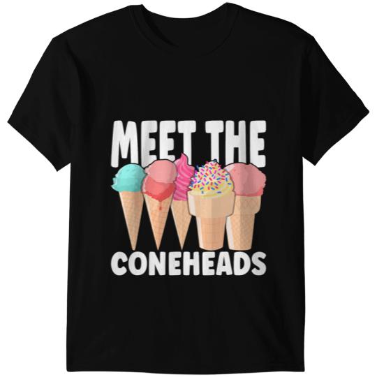 Ice Cream Lover Meet the coneheads Summer Vacation Ice Cream T-Shirts